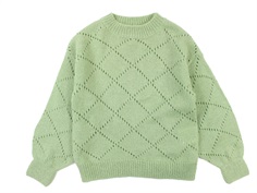 Soft Gallery knit Essy Needledrop knit pale aqua